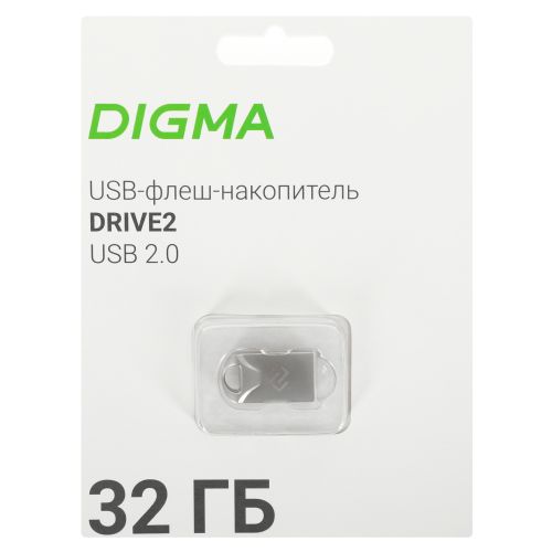   Digma 32Gb DRIVE2 DGFUM032A20SR USB2.0  (DGFUM032A20SR)