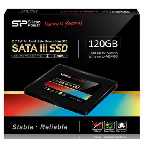  SSD Silicon Power SATA-III 120GB SP120GBSS3S55S25 Slim S55 2.5