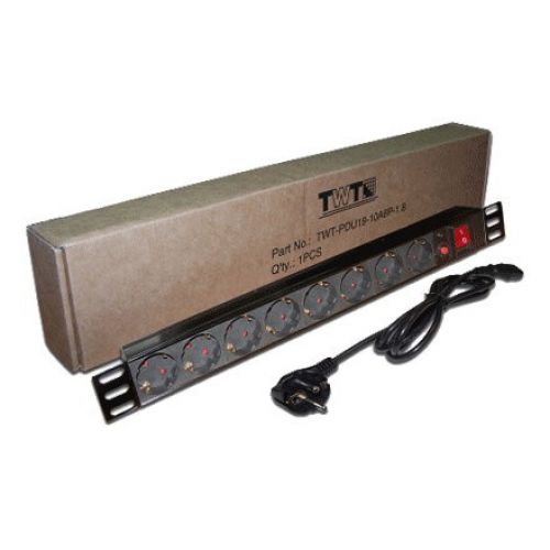    Lanmaster TWT-PDU19-10A8P-1.8 .. 8xSchuko  10A Schuko 1.8 (TWT-PDU19-10A8P-1.8)