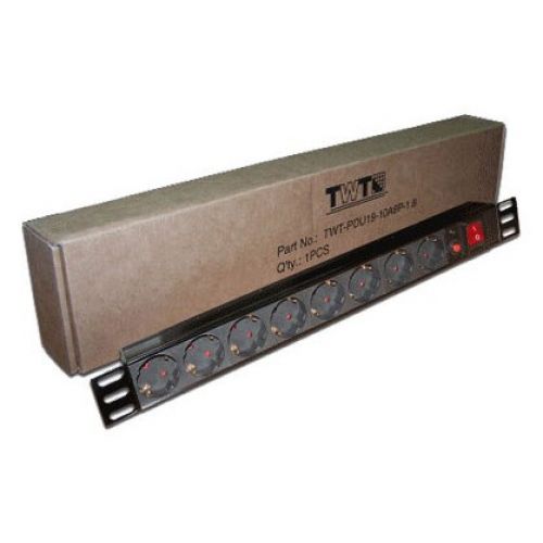    Lanmaster TWT-PDU19-10A8P .. 8xSchuko  10A (TWT-PDU19-10A8P)