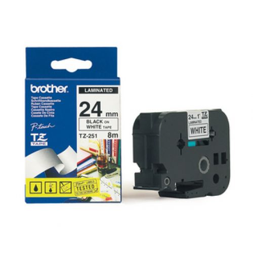   Brother TZE251    24x8  Brother P-Touch (TZE251)