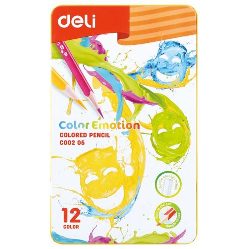 Карандаши цв. Deli EC00205 Color Emotion липа 12цв. мет.кор. (EC00205) (упаковка 12 шт.) Карандаши цв. Deli EC00205 Color Emotion липа 12цв. мет.кор. (EC00205) (упаковка 12 шт.)
