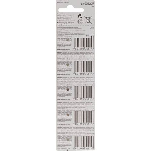 ������� GP Lithium CR2032 (5��) (GP CR2032-8C5) (�������� 20 ��.)