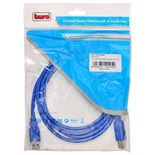 ������ Buro USB A(m) USB B(m) 1.8� (USB3.0-AM/BM) ����� (USB3.0-AM/BM)