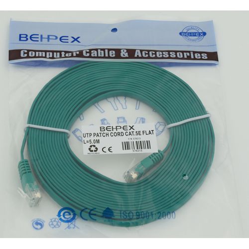 NONAME - Flat cat.5E stranded molded 5  RJ-45 (m)-RJ-45 (m) (.:1)