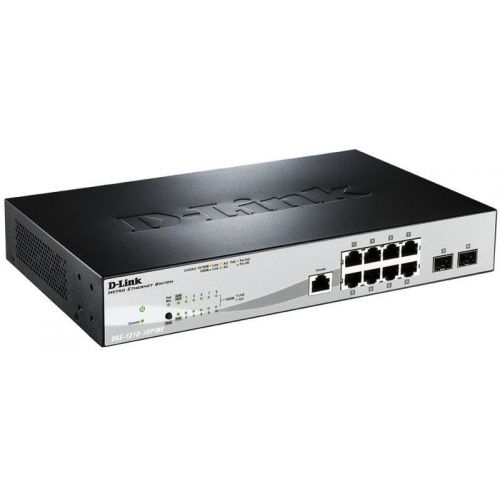  D-Link DGS-1210-10P/ME/A1A 8x1/ 2SFP 8PoE  (DGS-1210-10P/ME/A1A)
