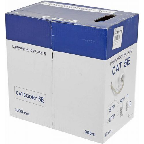   Lanmaster NM-UTP5E4PR-CU .5E UTP 4  25AWG PVC  305  (NM-UTP5E4PR-CU)