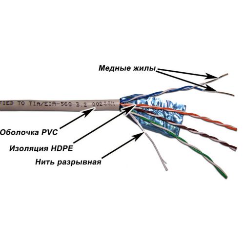   Lanmaster TWT-6FTP-GY .6 FTP 4  23AWG PVC 305  (TWT-6FTP-GY)