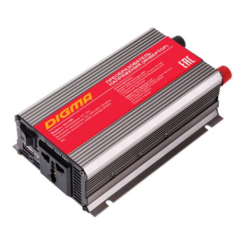 Автоинвертор Digma DCI-400 400Вт (DCI-400) Автоинвертор Digma DCI-400 400Вт (DCI-400)