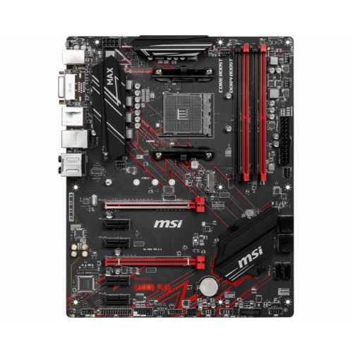   MSI B450 GAMING PLUS MAX Soc-AM4 AMD B450 4xDDR4 ATX AC`97 8ch(7.1) GbLAN RAID+DVI+HDMI (B450 GAMING PLUS MAX)