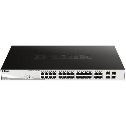  D-Link DGS-1210-28MP DGS-1210-28MP/F 24x1/ 4x(1000BASE-T/SFP) 24PoE+ 370W  (DGS-1210-28MP/F)