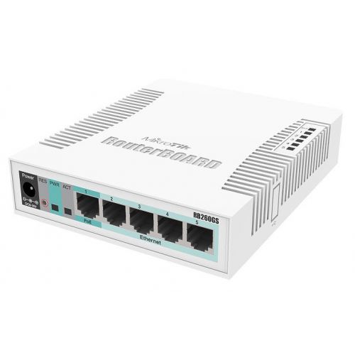  MikroTik RB260GS CSS106-5G-1S (L2) 5x1/ 1SFP  (CSS106-5G-1S)