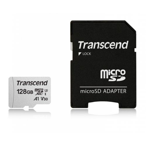   microSDXC 128GB Transcend TS128GUSD300S-A + adapter (TS128GUSD300S-A)