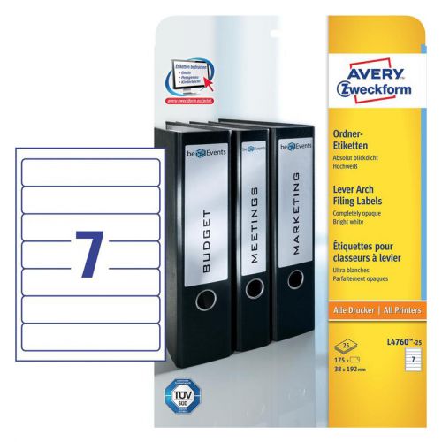  Avery Zweckform L4760-25 A4 38x192 7  /80/2/25./ .  (L4760-25)