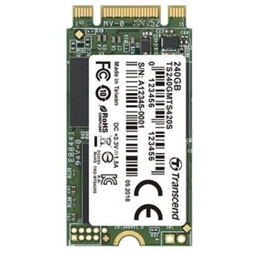  SSD Transcend SATA-III 240GB TS240GMTS420S 420S M.2 2242 0.3 DWPD (TS240GMTS420S)