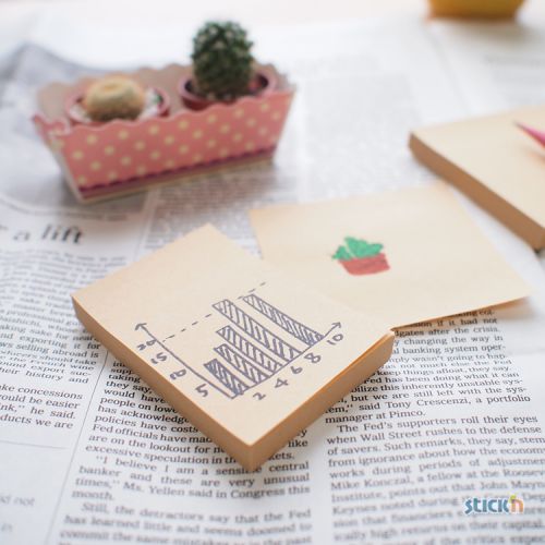    Stick`n 21638 76x51 100. 62/2 Kraft Notes (21638) ( 12 .)