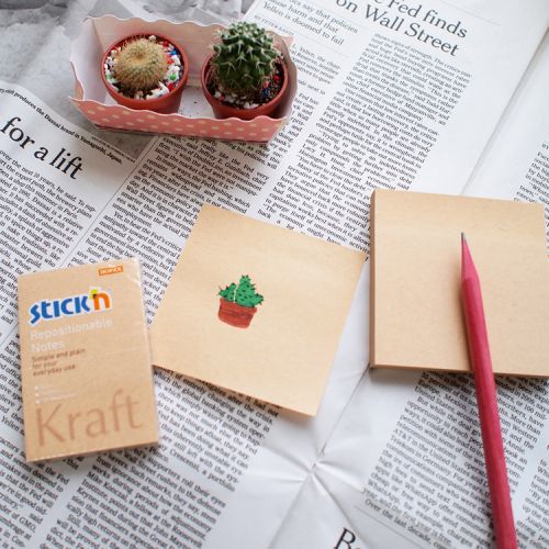    Stick`n 21639 76x76 100. 62/2 Kraft Notes (21639) ( 12 .)