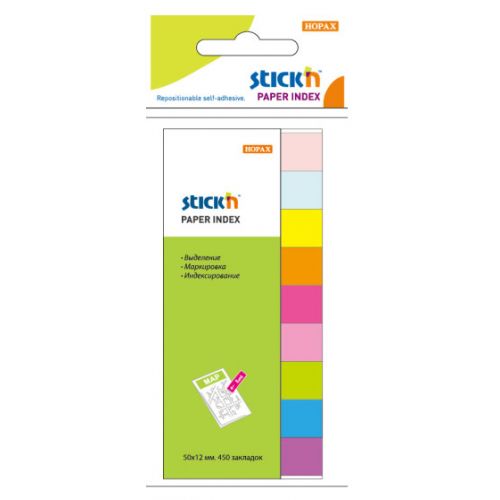 Закладки самокл. индексы бумажные Stick`n 21689 50x12мм 9цв.в упак. 50лист европодвес (21689) (упаковка 24 шт.) Закладки самокл. индексы бумажные Stick`n 21689 50x12мм 9цв.в упак. 50лист европодвес (21689) (упаковка 24 шт.)