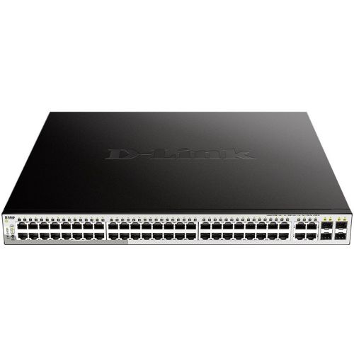  D-Link DGS-1210-52MP/F (L2) 48x1/ 4x(1000BASE-T/SFP) 4SFP 48PoE 370W  (DGS-1210-52MP/F4A)