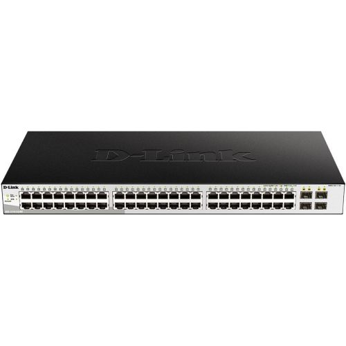  D-Link DGS-1210-52MP/ME/B 48x1/ 4SFP 48PoE 370W  (DGS-1210-52MP/ME/B)