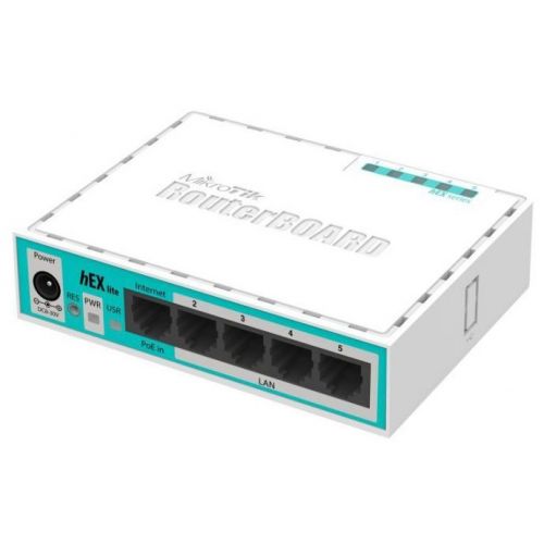  MikroTik hEX lite (RB750R2) 10/100BASE-TX  (RB750R2)