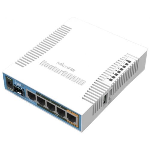   MikroTik hAP ac (RB962UIGS-5HACT2HNT) AC1750 10/100/1000BASE-TX/SFP  (RB962UIGS-5HACT2HNT)