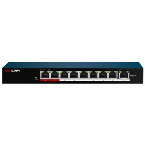  Hikvision DS-3E0109P-E/M(B) 9x100/ 8PoE+ 58W  (DS-3E0109P-E/M(B))
