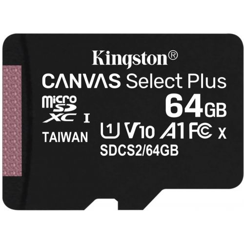   microSDXC 64GB Kingston SDCS2/64GBSP Canvas Select Plus w/o adapter (SDCS2/64GBSP)