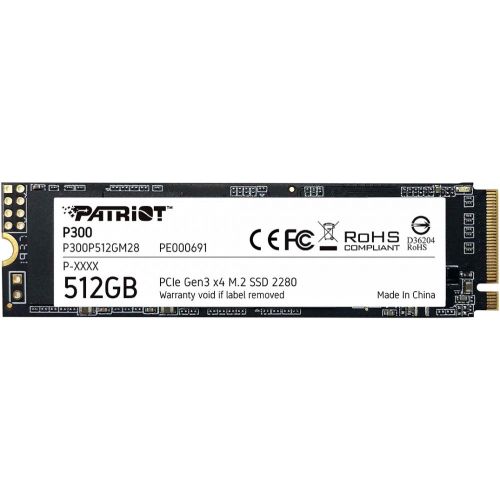 Накопитель SSD Patriot PCIe 3.0 x4 512GB P300P512GM28 P300 M.2 2280 (P300P512GM28) Накопитель SSD Patriot PCIe 3.0 x4 512GB P300P512GM28 P300 M.2 2280 (P300P512GM28)
