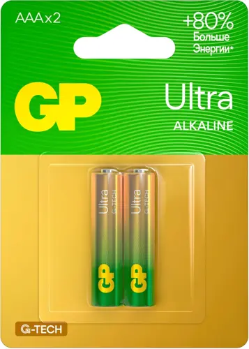  GP Ultra Alkaline 24AUA21-2CRSBC2 AAA (2) (GP 24AUA21-2CRSBC2 20/160) ( 10 .)