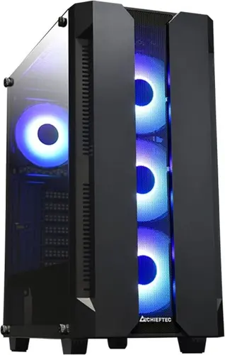 ������ Chieftec Hunter ������ ��� �� ATX 4x120mm 4x140mm 2xUSB3.1 audio bott PSU (GS-01B-OP)