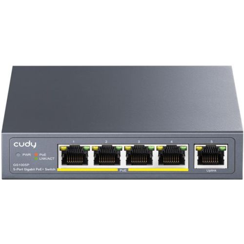  Cudy GS1005P (L2) 5x1/ 5PoE 60W  (GS1005P)