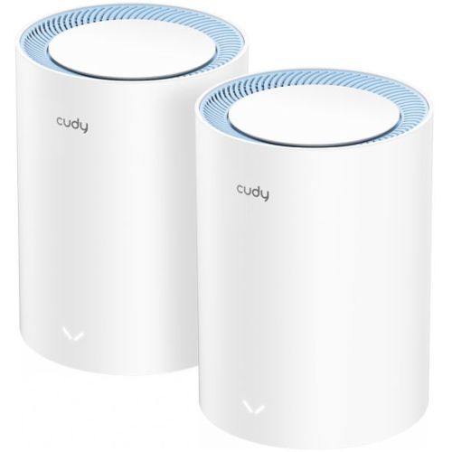  Mesh  Cudy M1200 (M1200(2-PACK)) AC1200 10/100BASE-TX  (.:2) (M1200(2-PACK))