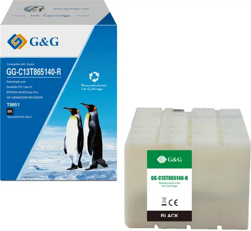 �������� �������� G&G GG-C13T865140-R T8651 ������ (200��) ��� Epson WF Pro WF-M5690DWF/M5190DW (GG-C13T865140-R)