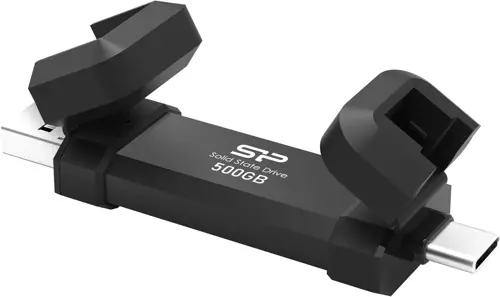  SSD Silicon Power USB-C 500GB SP500GBUC3S72V1K DS72 1.8