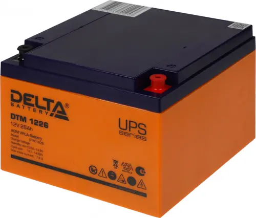 Батарея для ИБП Delta DTM 1226 12В 26Ач (DTM 1226) Батарея для ИБП Delta DTM 1226 12В 26Ач (DTM 1226)