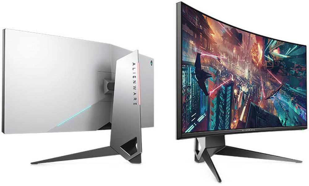 Монитор для дизайнера 2024. Dell Alienware aw3418dw. Монитор игровой Alienware aw3418dw. Монитор dell Alienware aw3418dw. Dell Alienware монитор.