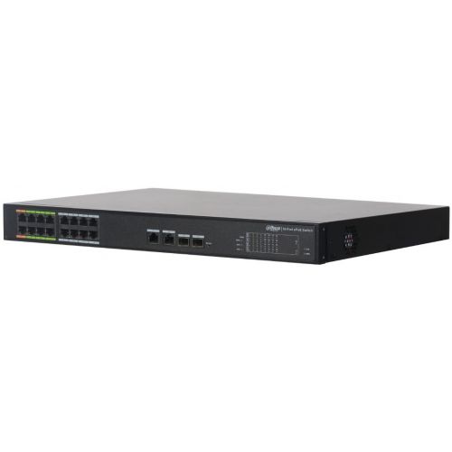  Dahua DH-LR2218-16ET-240 (L2) 16x100/ 2x1/ 2x(1000BASE-T/SFP) 2SFP 14PoE+ 2PoE++ 240W  (DH-LR2218-16ET-240)