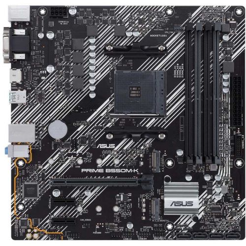   Asus PRIME B550M-K Soc-AM4 AMD B550 4xDDR4 mATX AC`97 8ch(7.1) GbLAN RAID+VGA+DVI+HDMI (PRIME B550M-K)