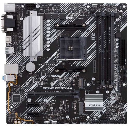 ����������� ����� Asus PRIME B550M-A Soc-AM4 AMD B550 4xDDR4 mATX AC`97 8ch(7.1) GbLAN RAID+VGA+DVI+HDMI (PRIME B550M-A)