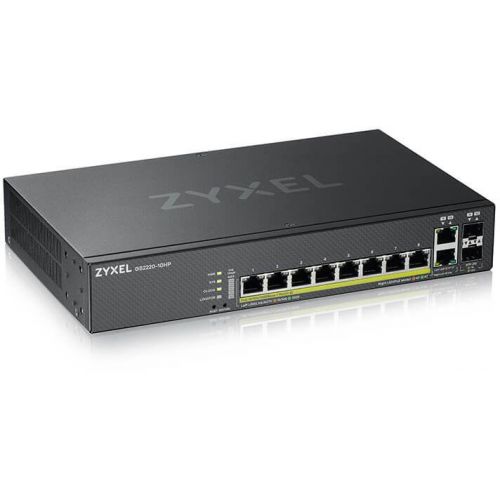  Zyxel GS2220-10HP-EU0101F (L2) 8x1/ 2x(1000BASE-T/SFP) 8PoE+ 180W  (GS2220-10HP-EU0101F)