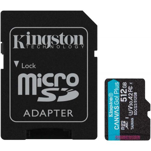   microSDXC 512GB Kingston SDCG3/512GB Canvas Go! Plus + adapter (SDCG3/512GB)