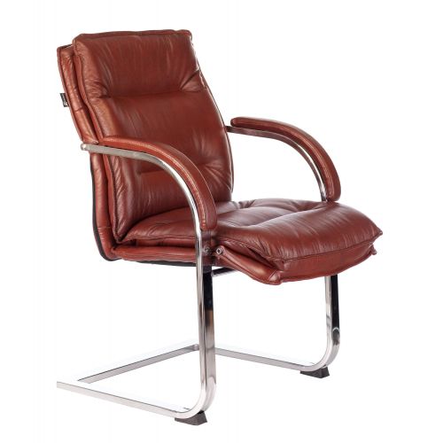 Кресло Бюрократ T-9927SL-LOW-V светло-коричневый Leather Eichel кожа низк.спин. полозья металл хром (T-9927SL-LOW-V/CHOK) Кресло Бюрократ T-9927SL-LOW-V светло-коричневый Leather Eichel кожа низк.спин. полозья металл хром (T-9927SL-LOW-V/CHOK)