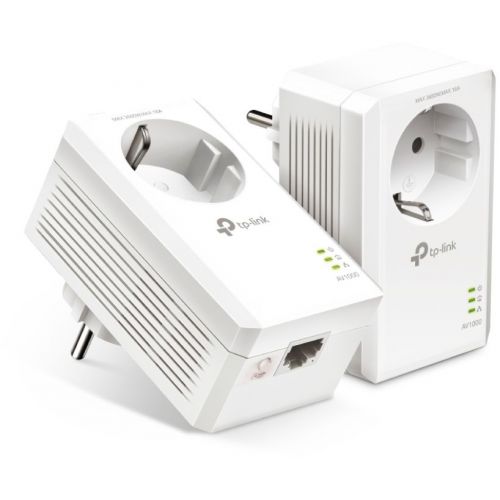 ������� ������� HomePlug AV TP-Link TL-PA7017P KIT AV1000 Gigabit Ethernet (����.:2��) (TL-PA7017P KIT)