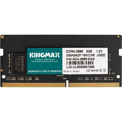  DDR4 8GB 2666MHz Kingmax KM-SD4-2666-8GS RTL PC4-21300 CL19 SO-DIMM 260-pin 1.2 dual rank Ret (KM-SD4-2666-8GS)