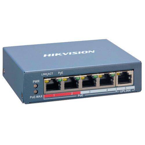 ���������� Hikvision DS-3E1105P-EI/M 5x100����/� 4PoE+ 60W ����������� (DS-3E1105P-EI/M)