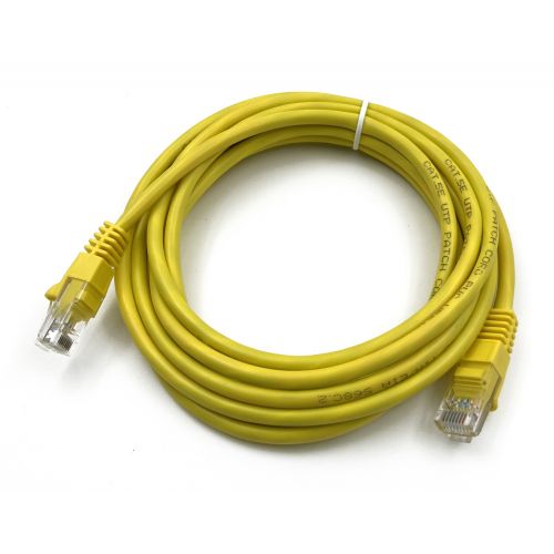 - Buro UTP-5E-3M-Y UTP 4  cat.5E CCA molded 3  RJ-45 (m)-RJ-45 (m) (UTP-5E-3M-Y)