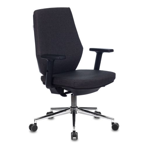 Кресло Бюрократ CH-545SL серый 38-417 крестов. металл хром (CH-545SL/1D/417-G) Кресло Бюрократ CH-545SL серый 38-417 крестов. металл хром (CH-545SL/1D/417-G)