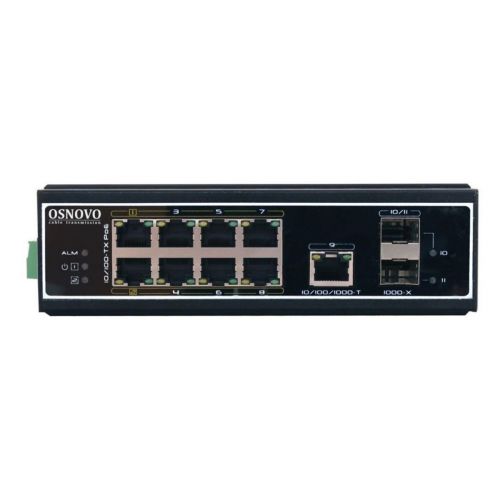  Osnovo SW-60812/I 8x100/ 1x1/ 2SFP 6PoE++ 300W (SW-60812/I)