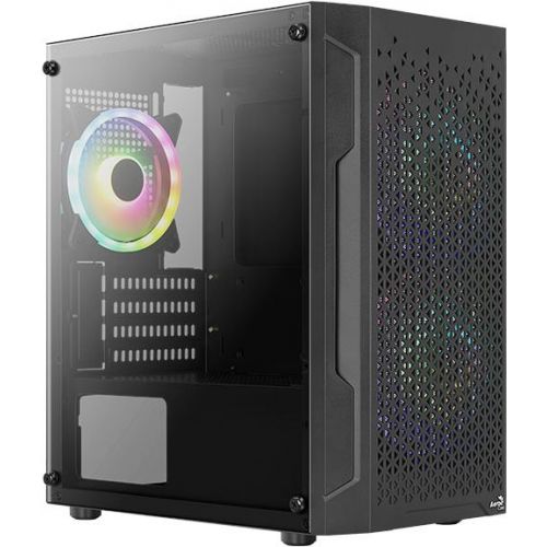 ������ Aerocool Trinity Mini-G-BK v2 ������ ��� �� mATX 6x120mm 1xUSB2.0 2xUSB3.0 audio bott PSU (ACCS-PV32033.11)